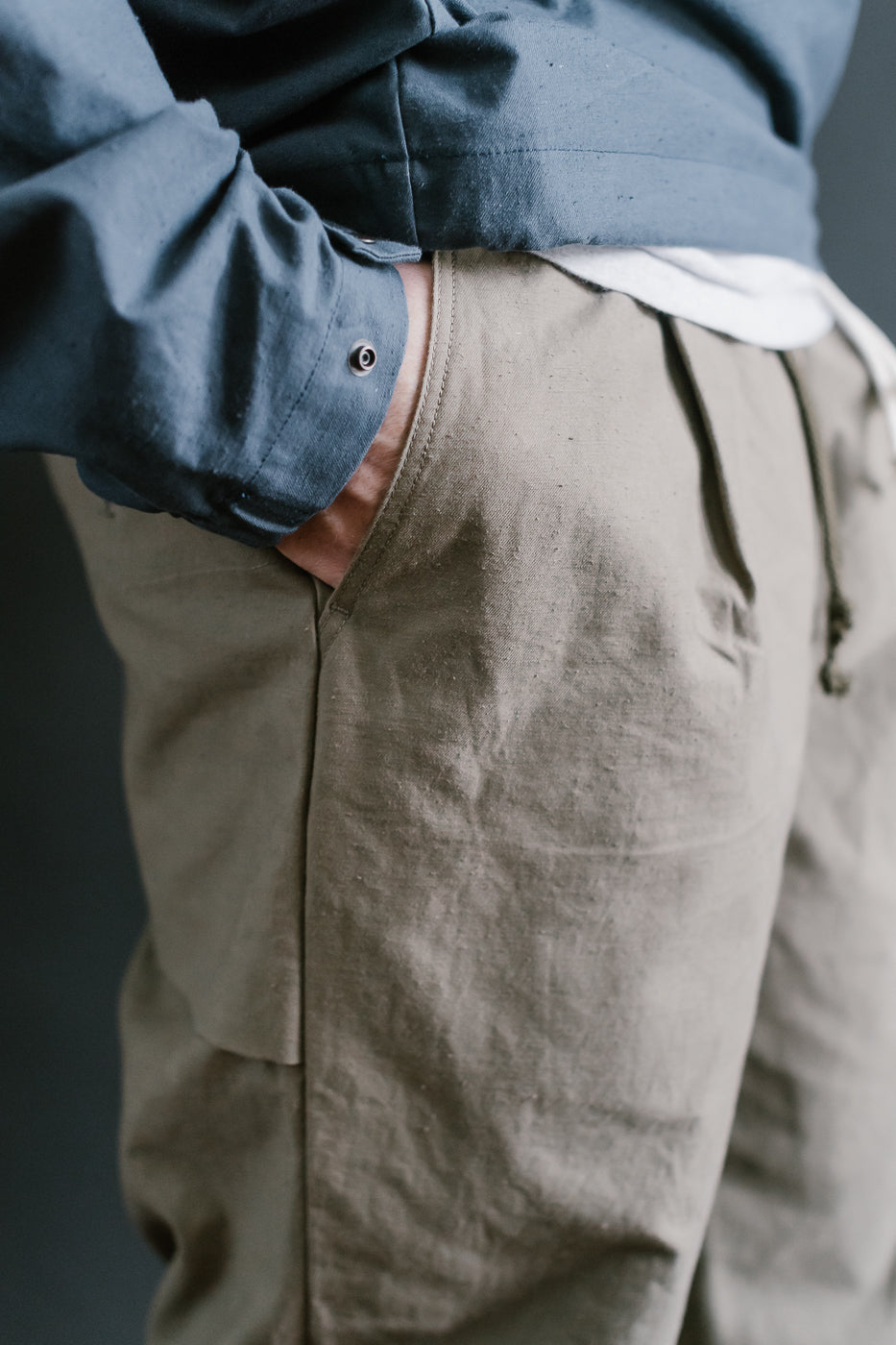 JM4507 - Back Nep Ump Pants - 338 Sepia