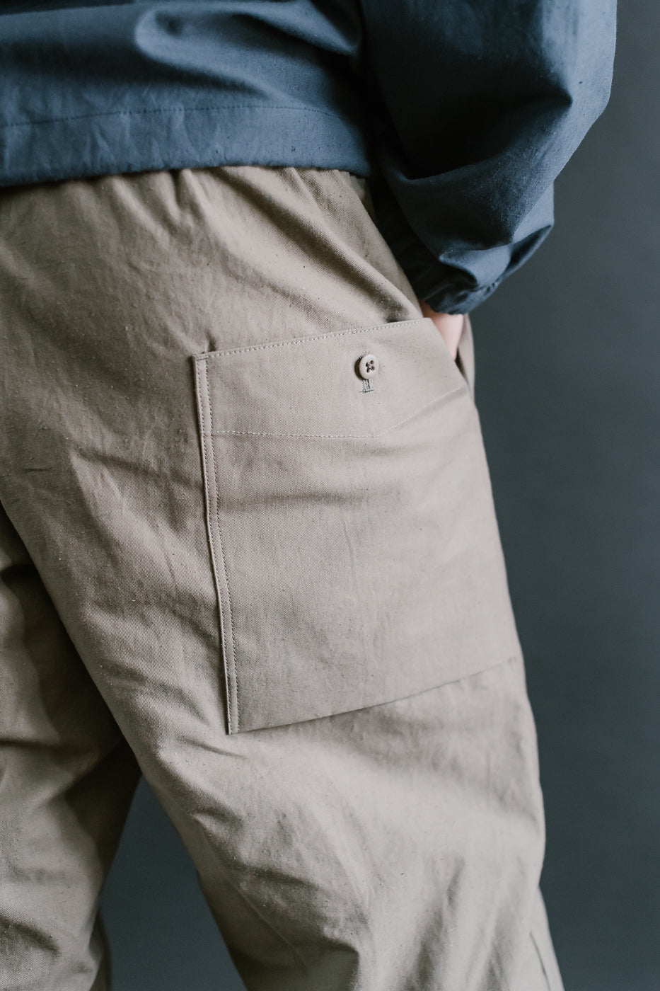 JM4507 - Back Nep Ump Pants - 338 Sepia