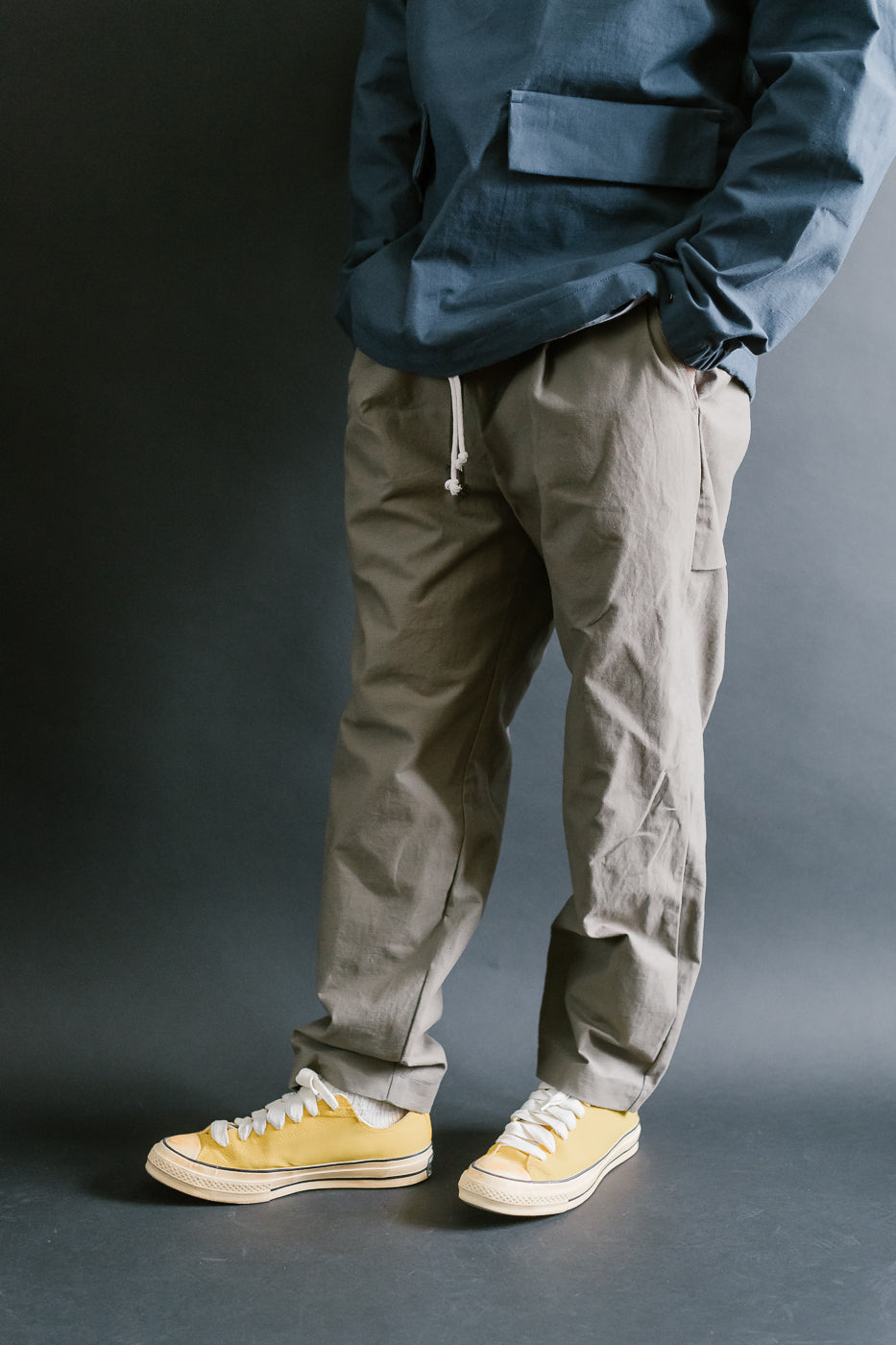 JM4507 - Back Nep Ump Pants - 338 Sepia