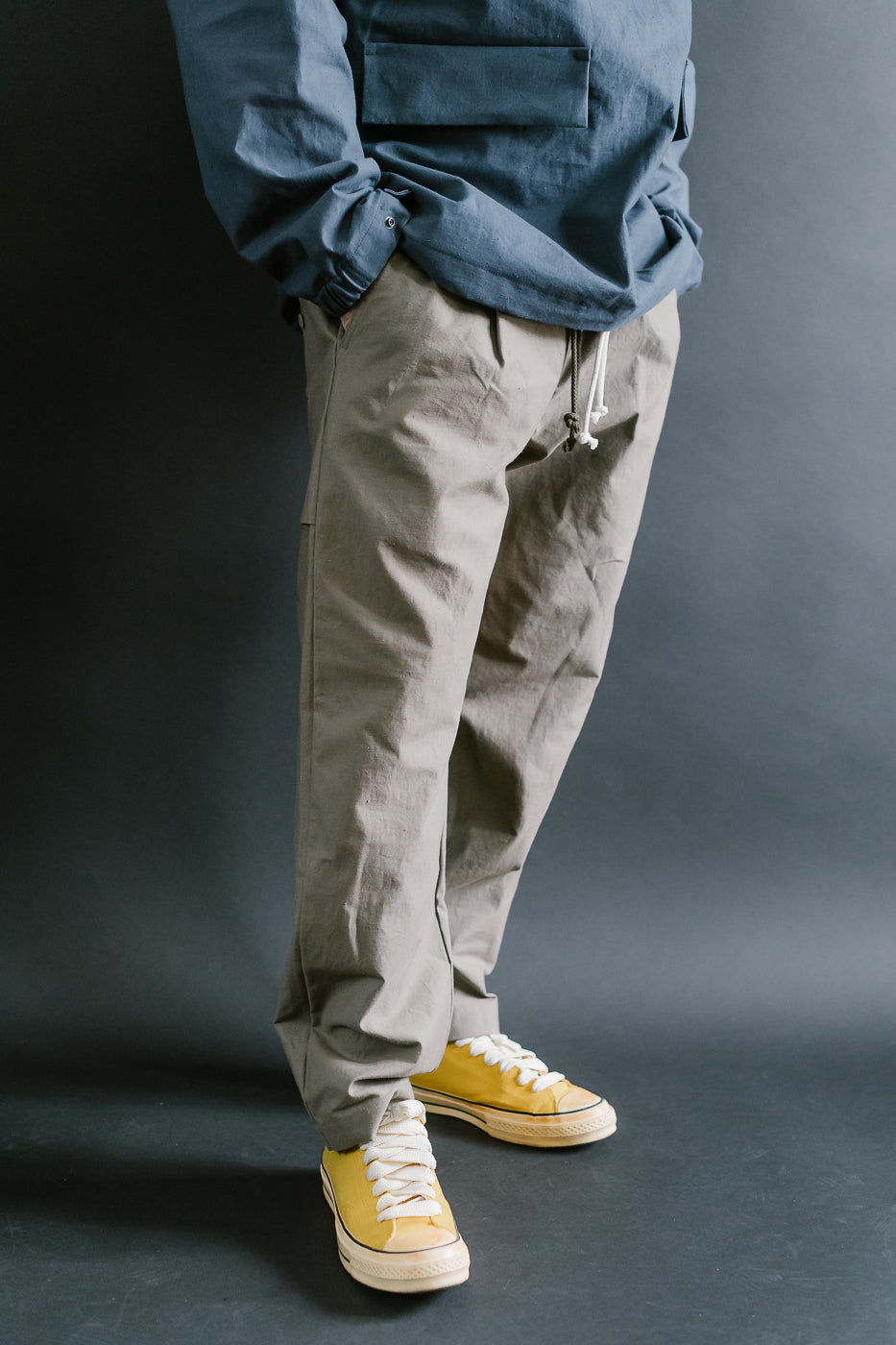 JM4507 - Back Nep Ump Pants - 338 Sepia
