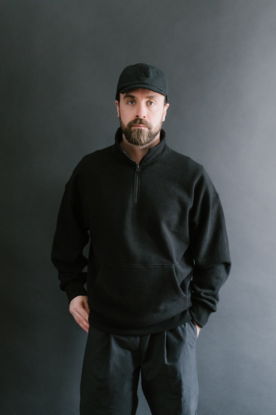 JM7503 - GG Sweat Half Zip - 07 Black