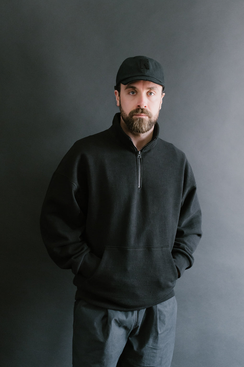 JM7503 - GG Sweat Half Zip - 07 Black