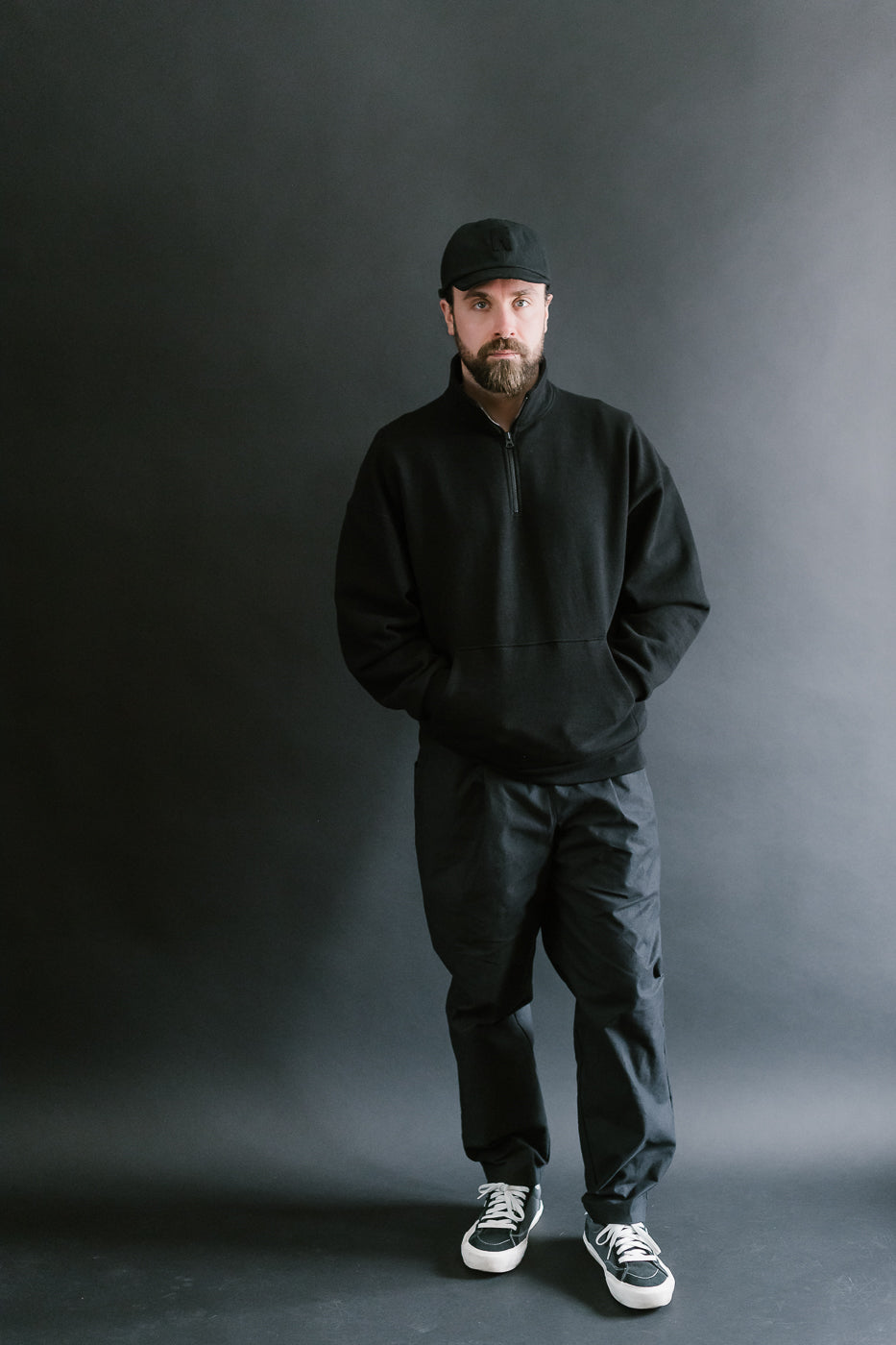 JM7503 - GG Sweat Half Zip - 07 Black