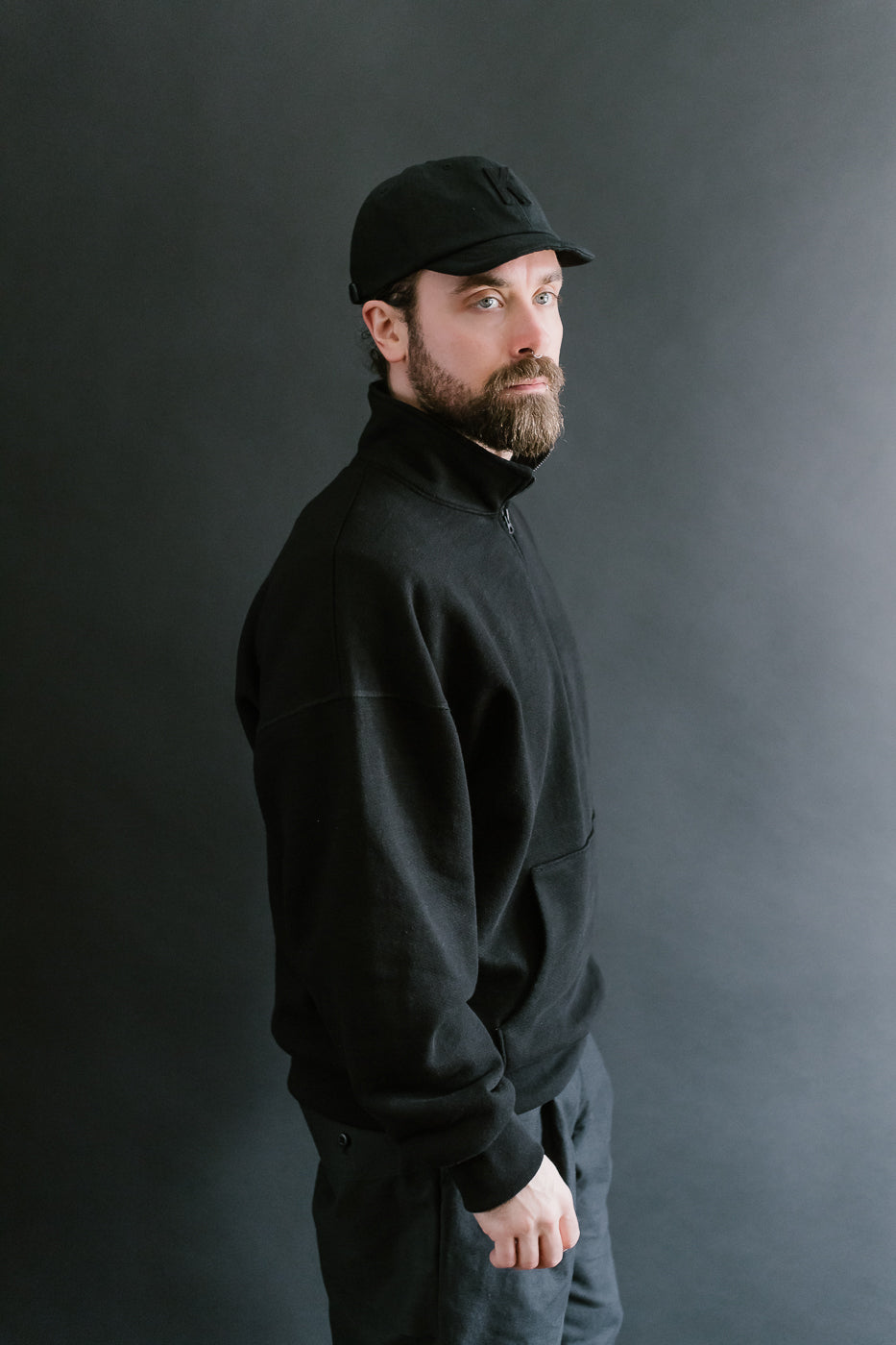 JM7503 - GG Sweat Half Zip - 07 Black