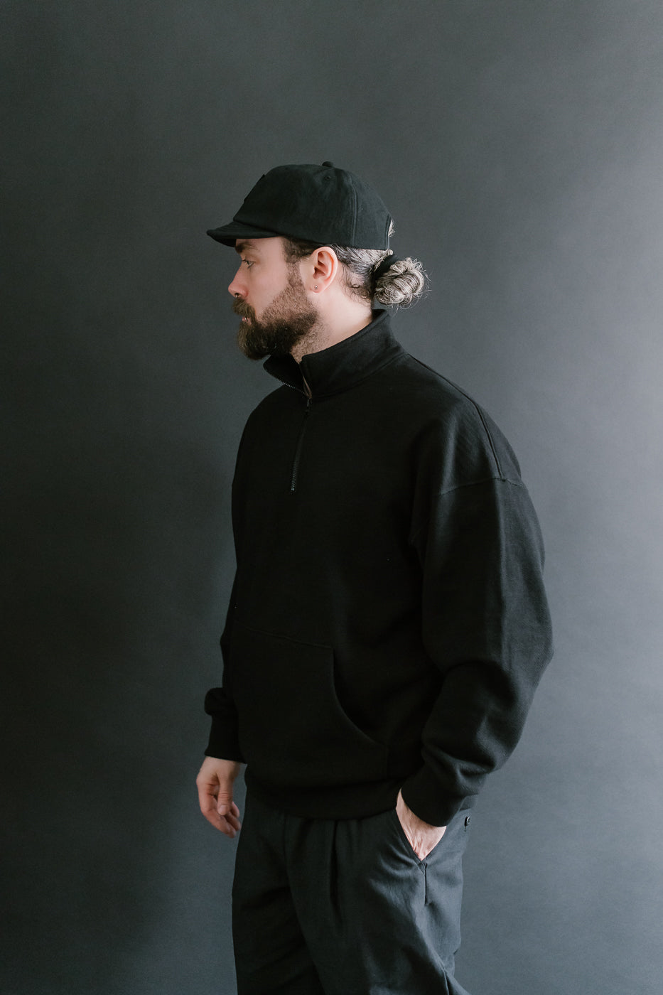 JM7503 - GG Sweat Half Zip - 07 Black