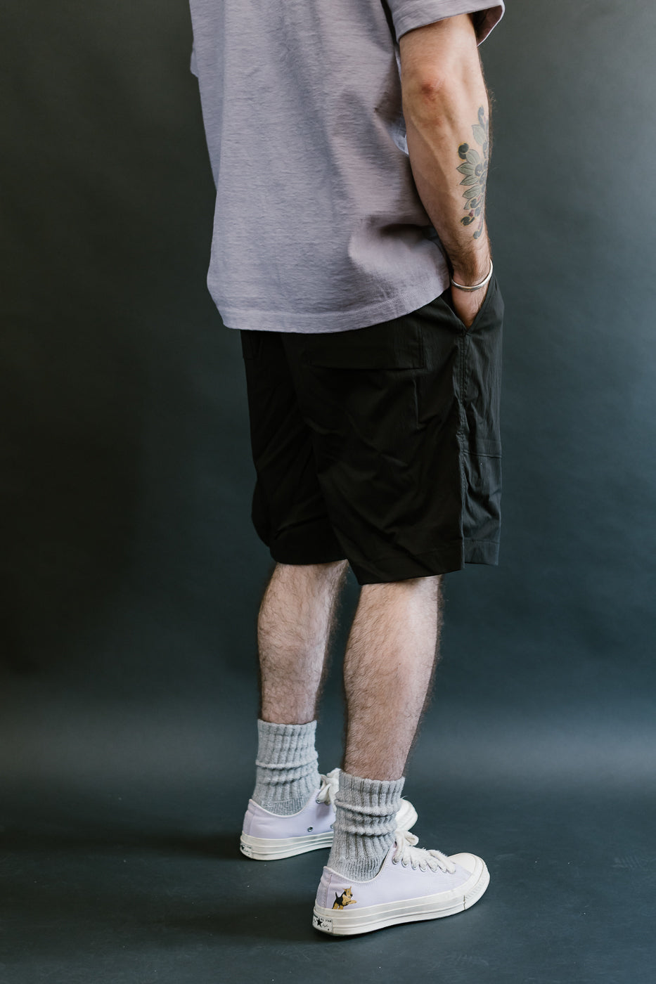 JM4547 - Crepe Shorts - 07 Black