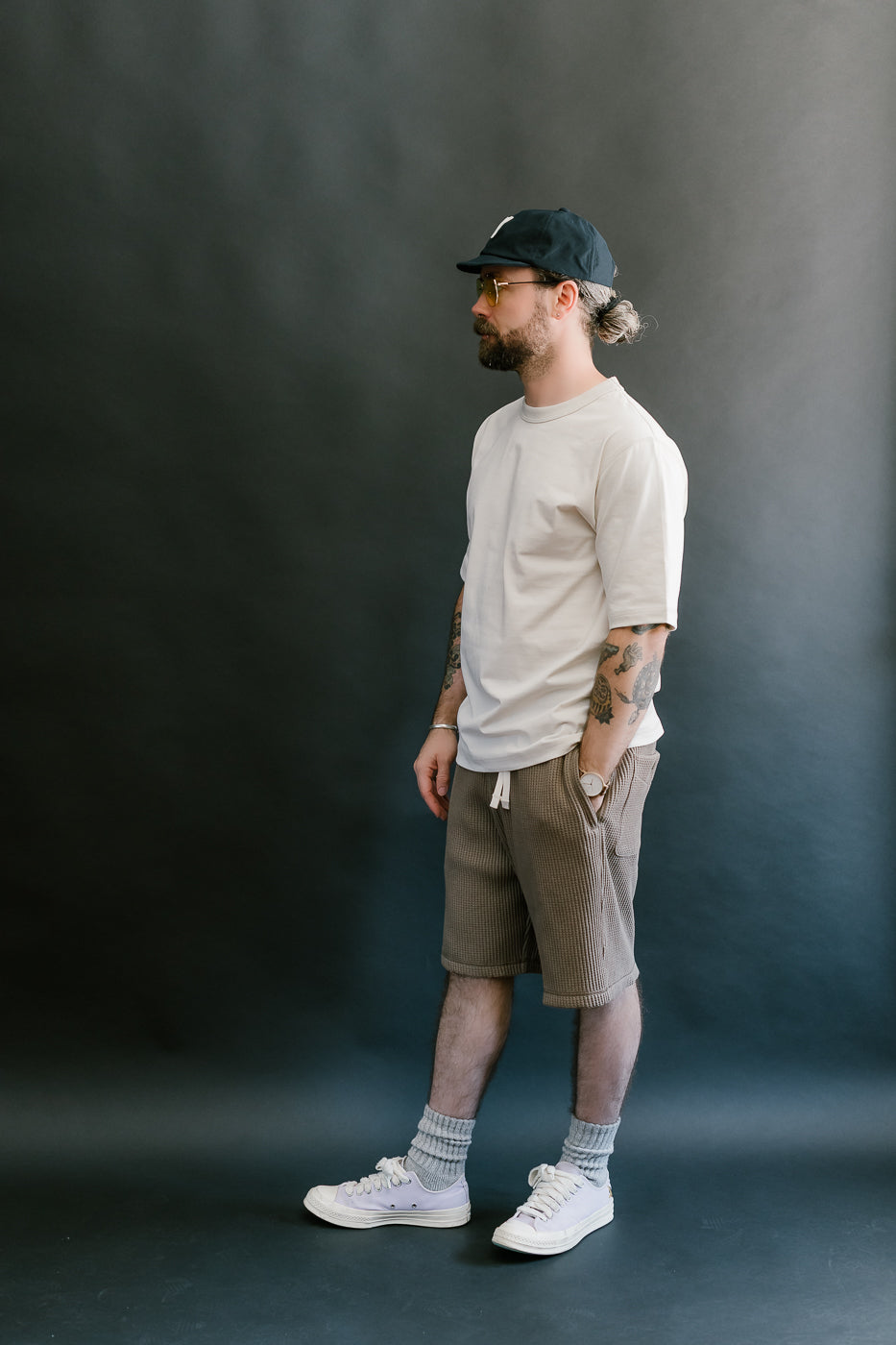 JM4552 - Waffle Shorts - 137 Taupe