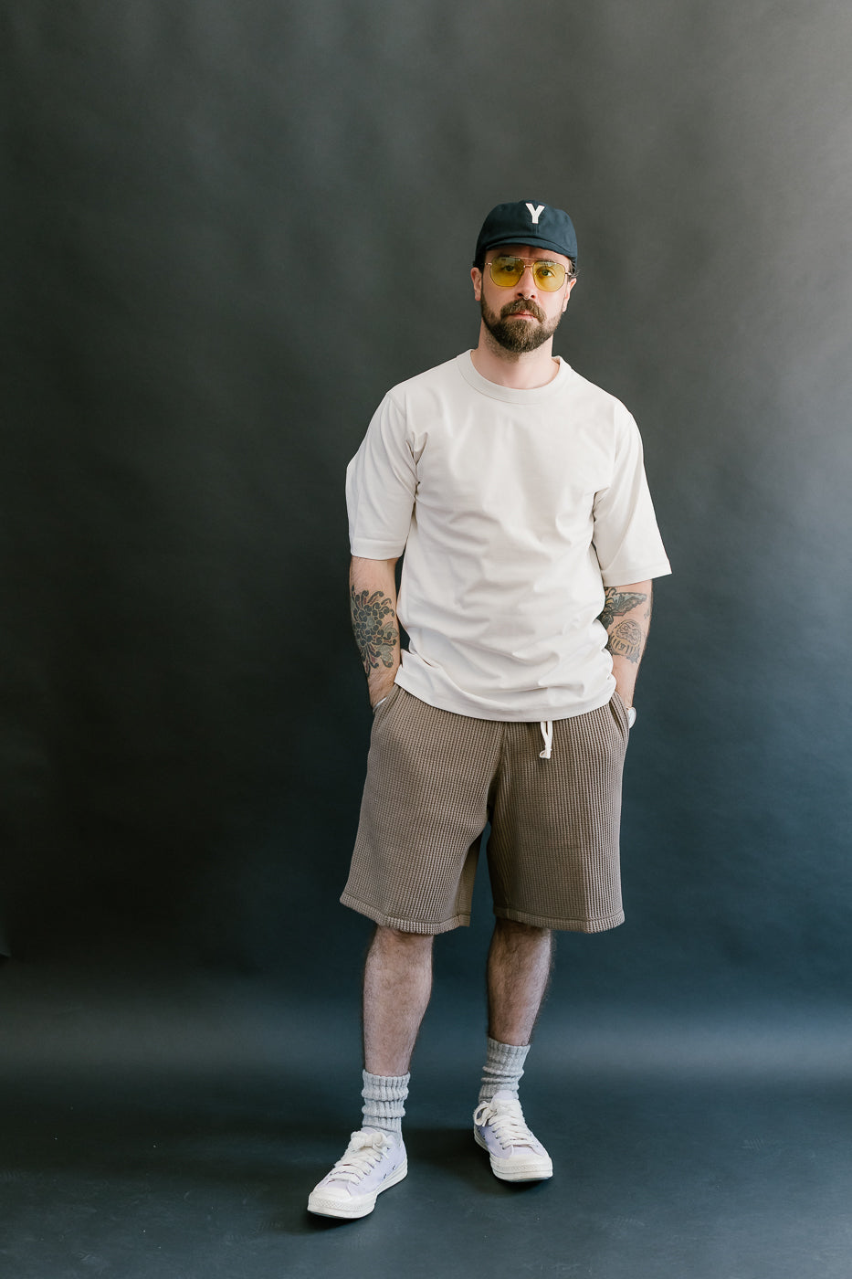 JM4552 - Waffle Shorts - 137 Taupe