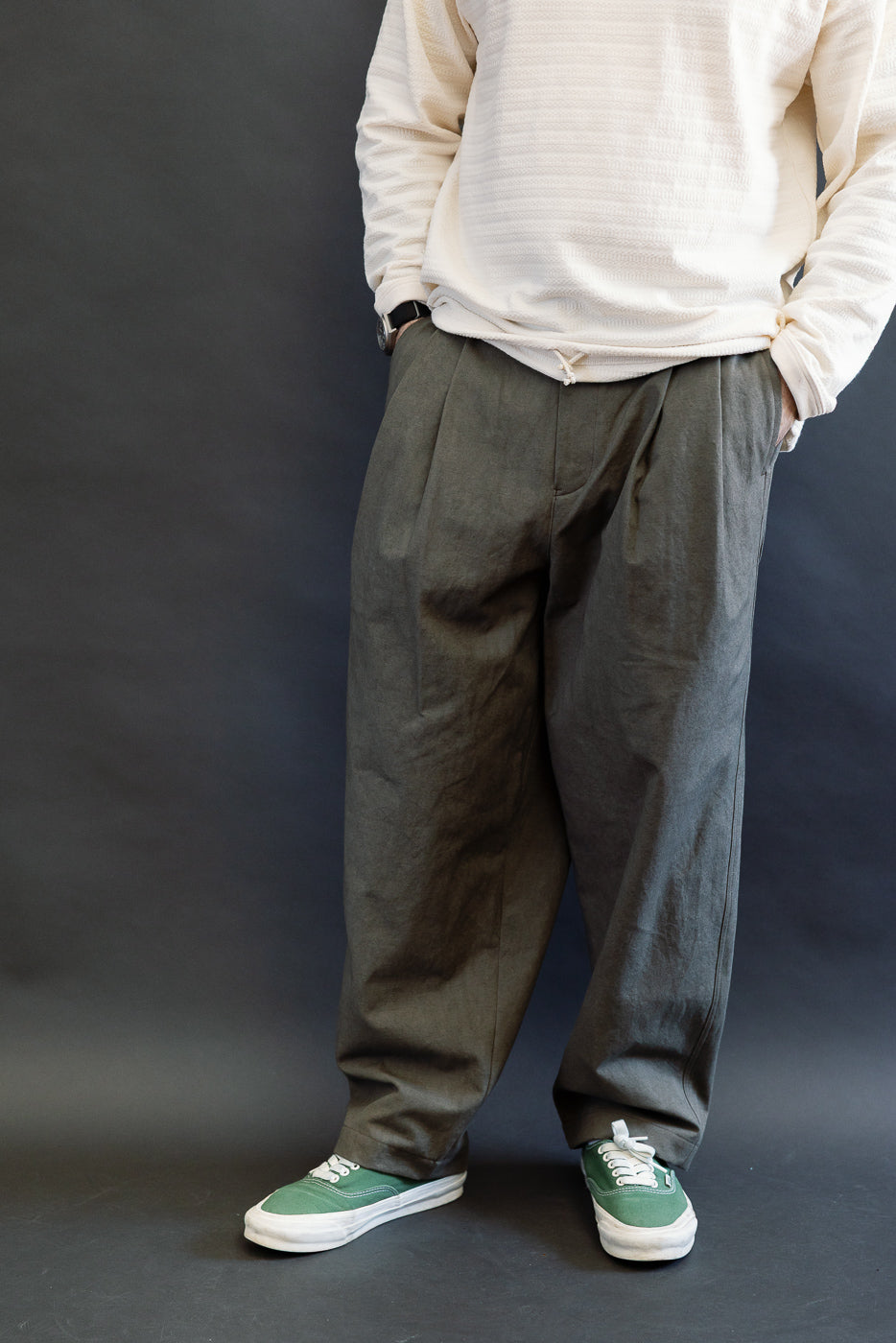 JM4612 - Canvas Trouser - 419 Dark Moss Gray | Dant