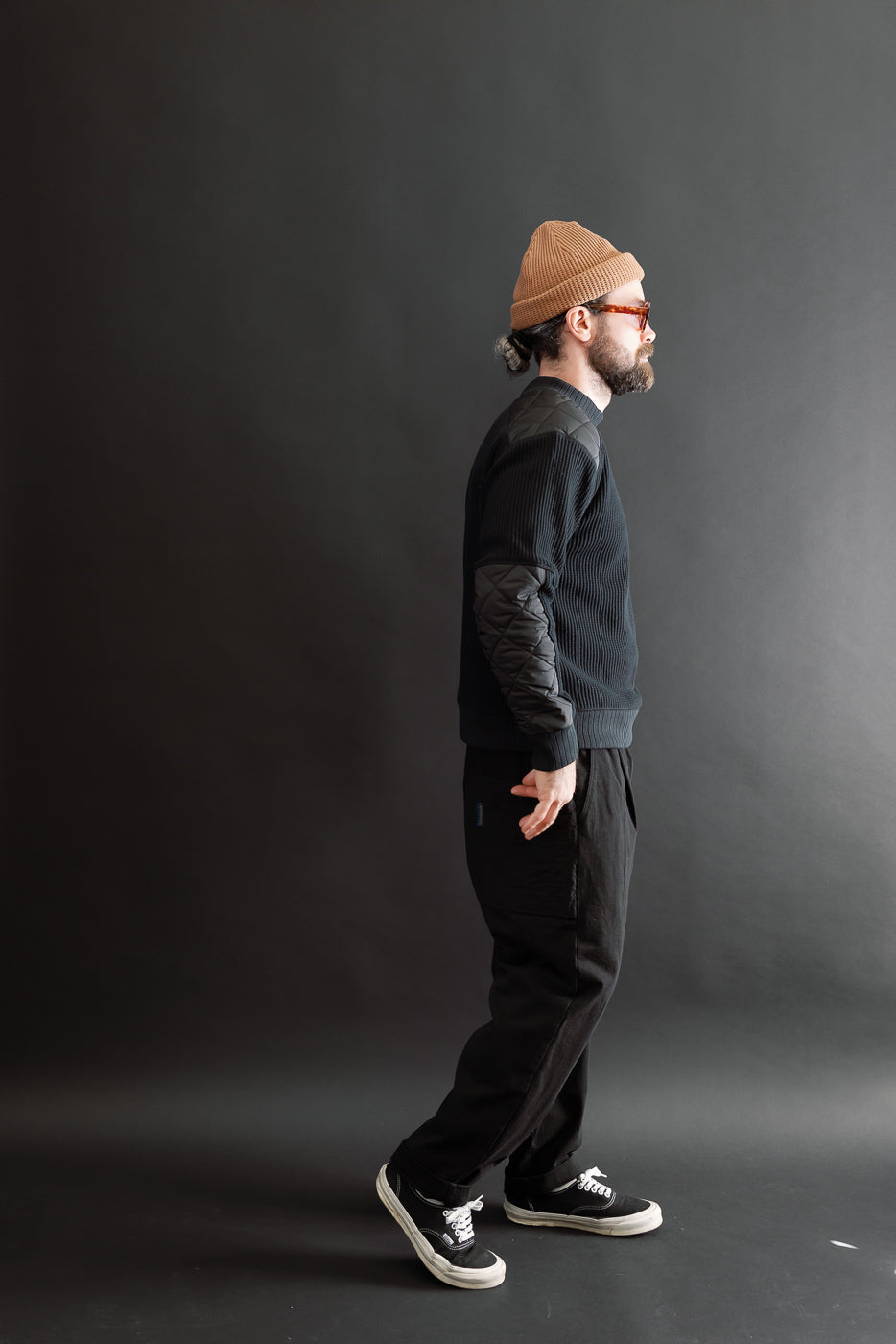Full body side view of a 5'9