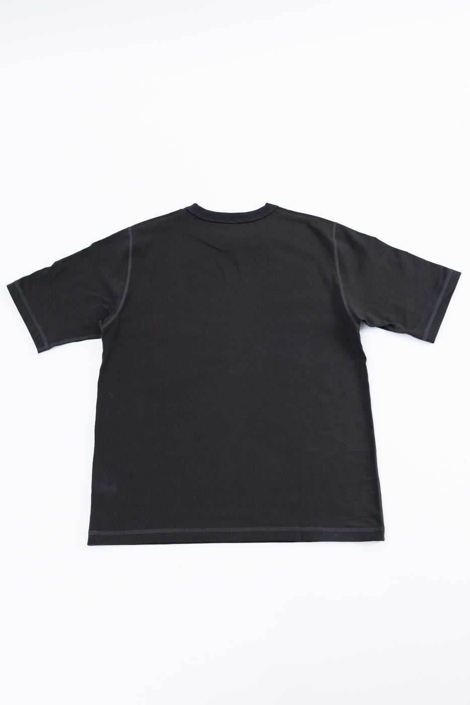 Black t-shirt on a white background