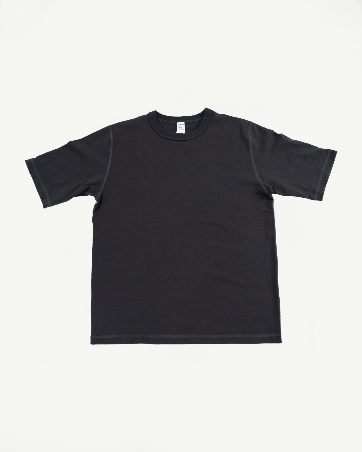 Black t-shirt on a white background