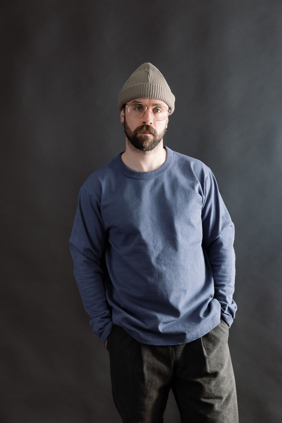 JM5460 - Dotsume LS T-Shirt - 270 Classic Navy | Dant