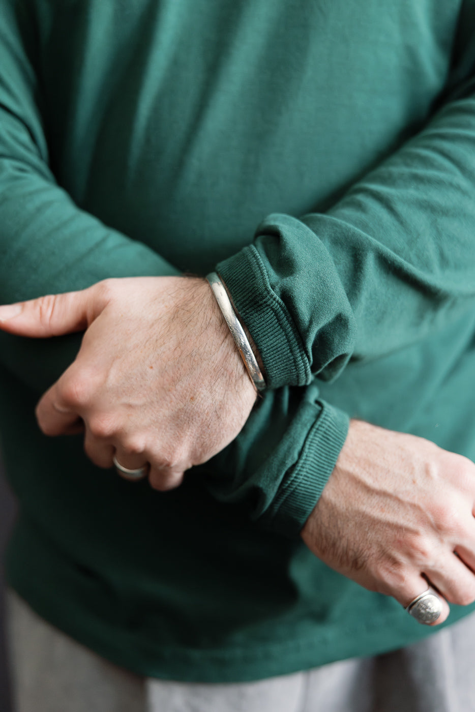 JM5530 - Lead-Off LS T-Shirt - 451 Pine Tree