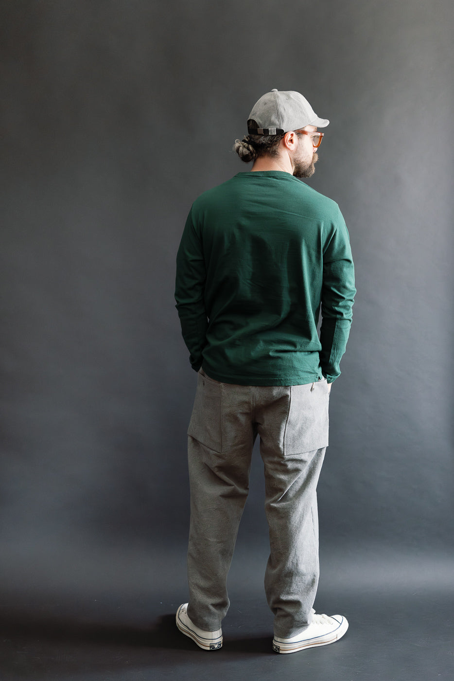 JM5530 - Lead-Off LS T-Shirt - 451 Pine Tree