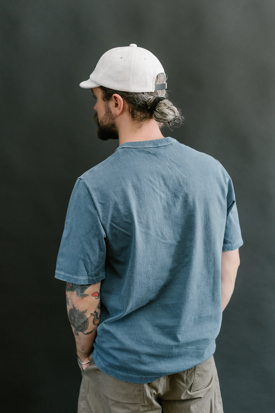 JM5533PD - Pigment-Dye Lead-Off T-Shirt - 372 Fade Blue