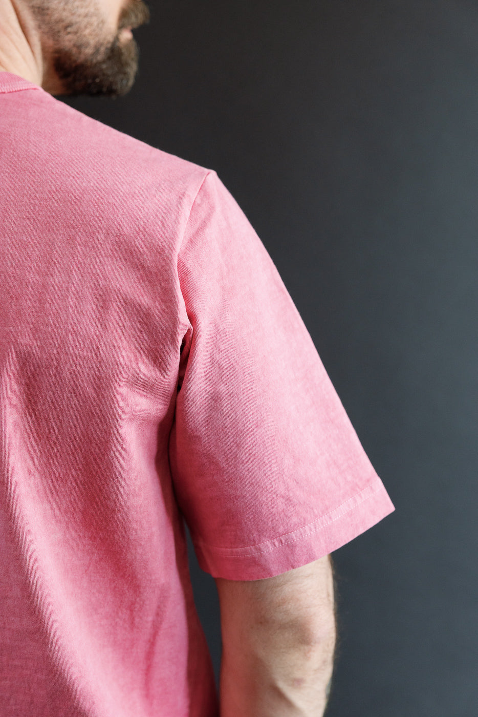 JM5533PD - Pigment-Dye Lead-Off T-Shirt - 468 Fade Rose | Dant