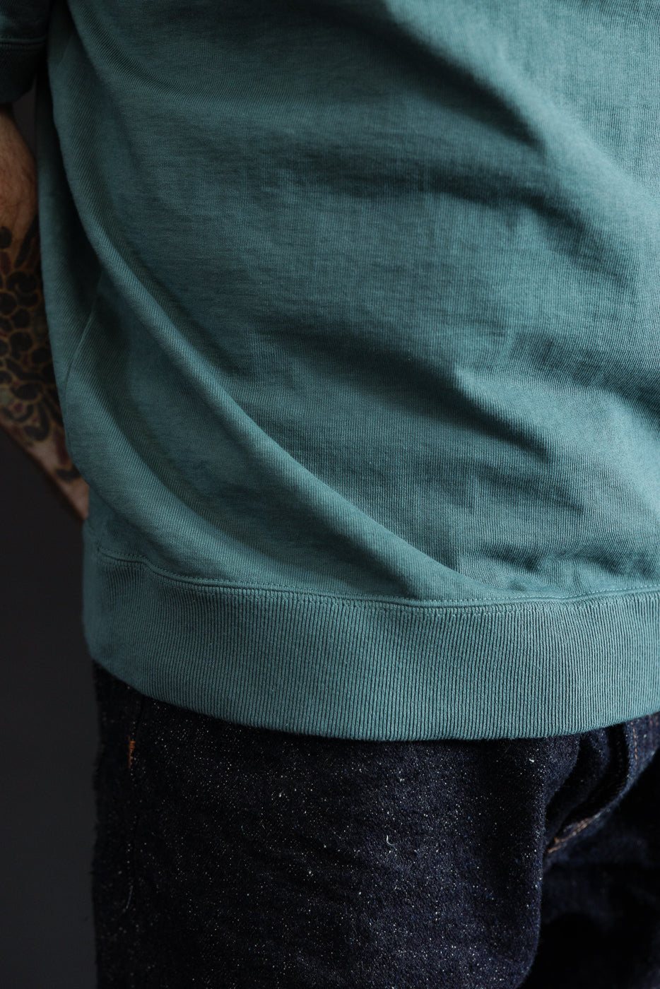 JM5613 - Dotsume Rib Polo - 420 Cloudy Green