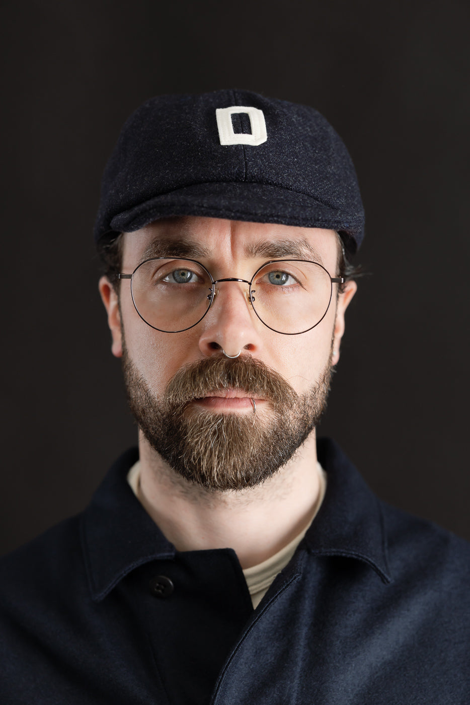 Close-up of male model, 5'9