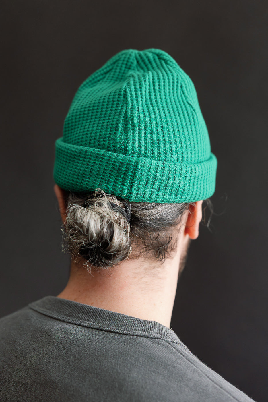 JM6605 - Waffle Knit Cap - 402 True Green | Dant