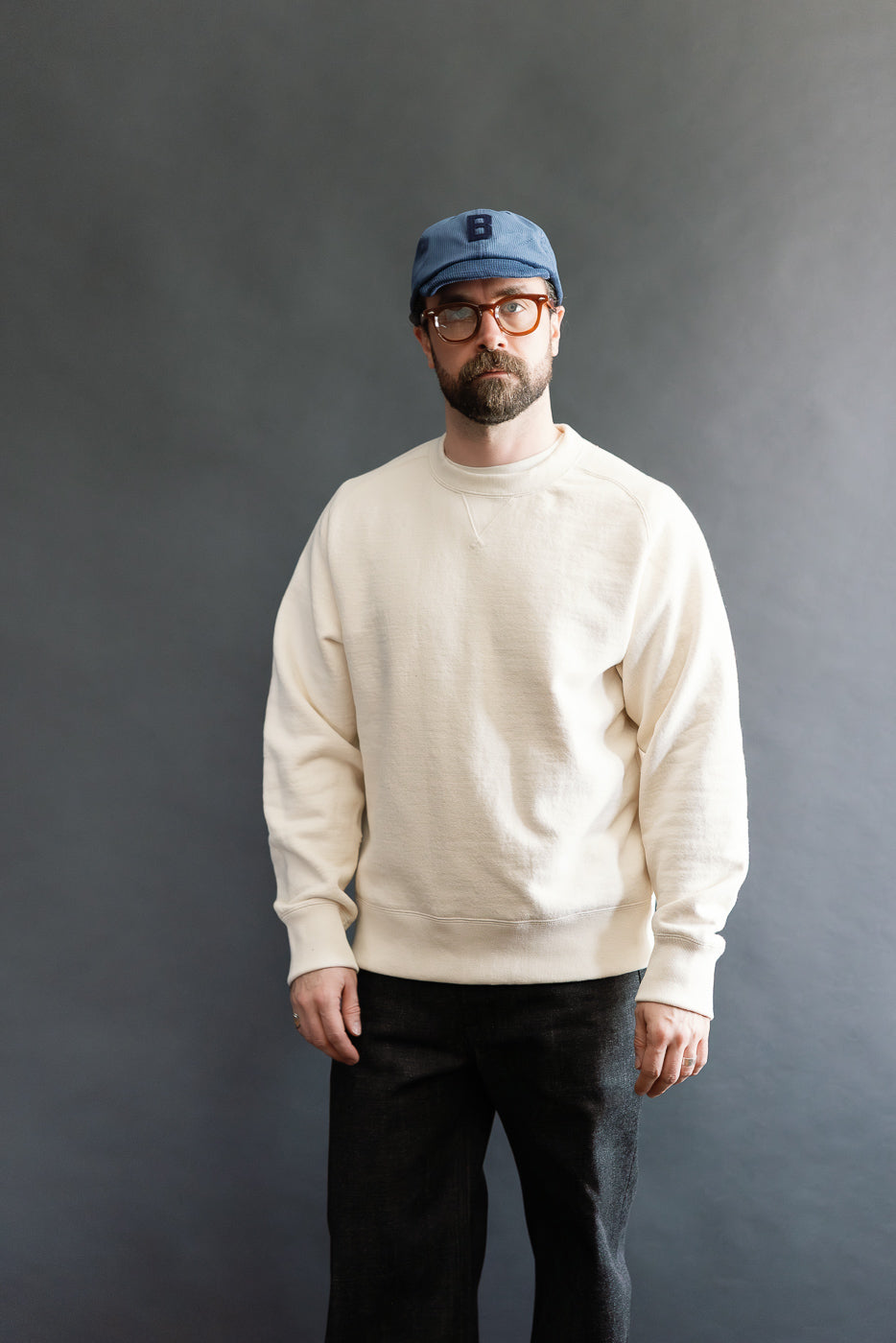 JM7580 - Big Loop Crewneck - 104 Ecru