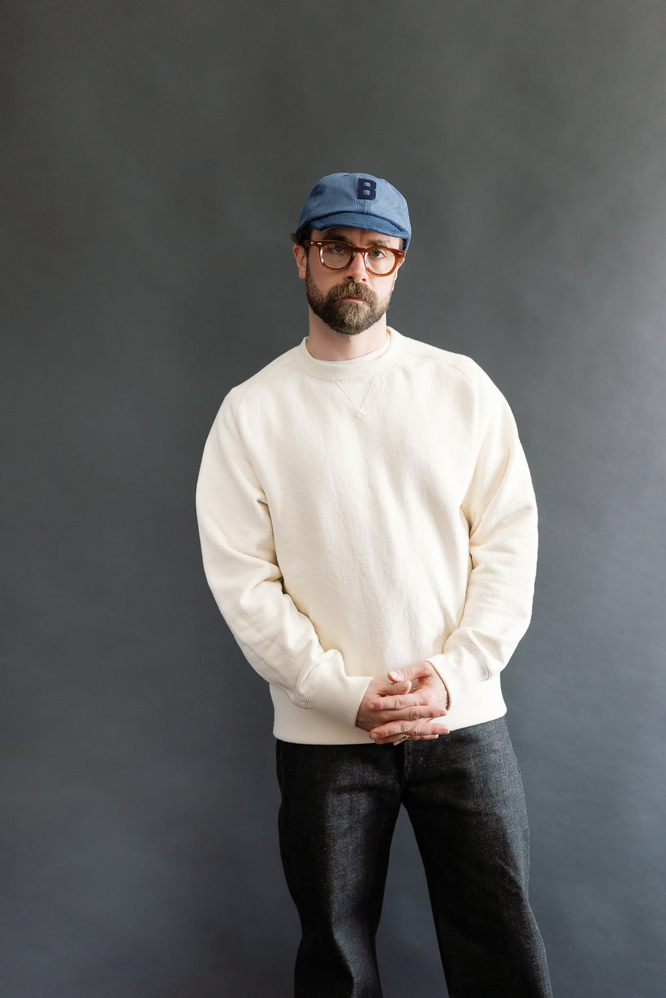 JM7580 - Big Loop Crewneck - 104 Ecru