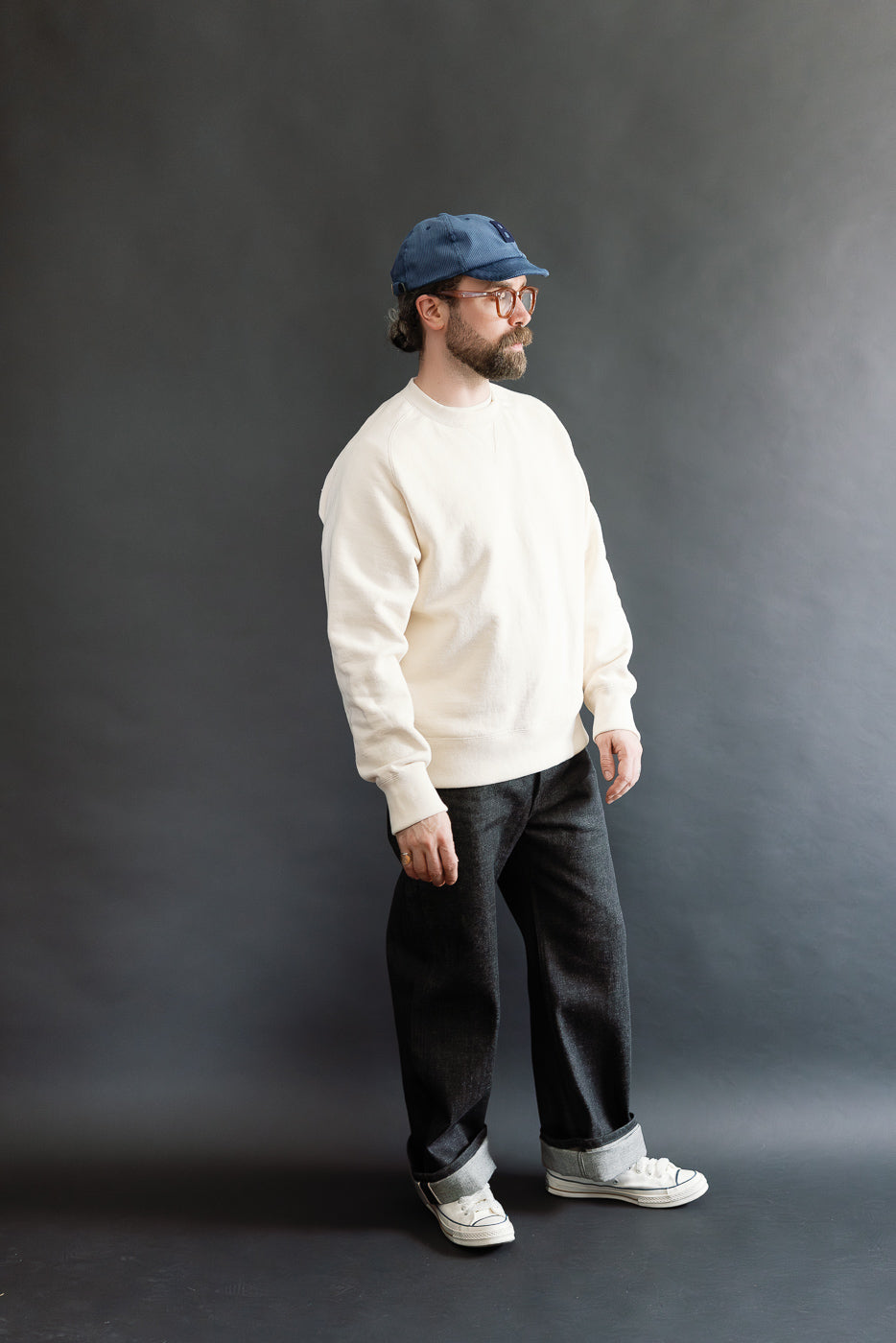 JM7580 - Big Loop Crewneck - 104 Ecru
