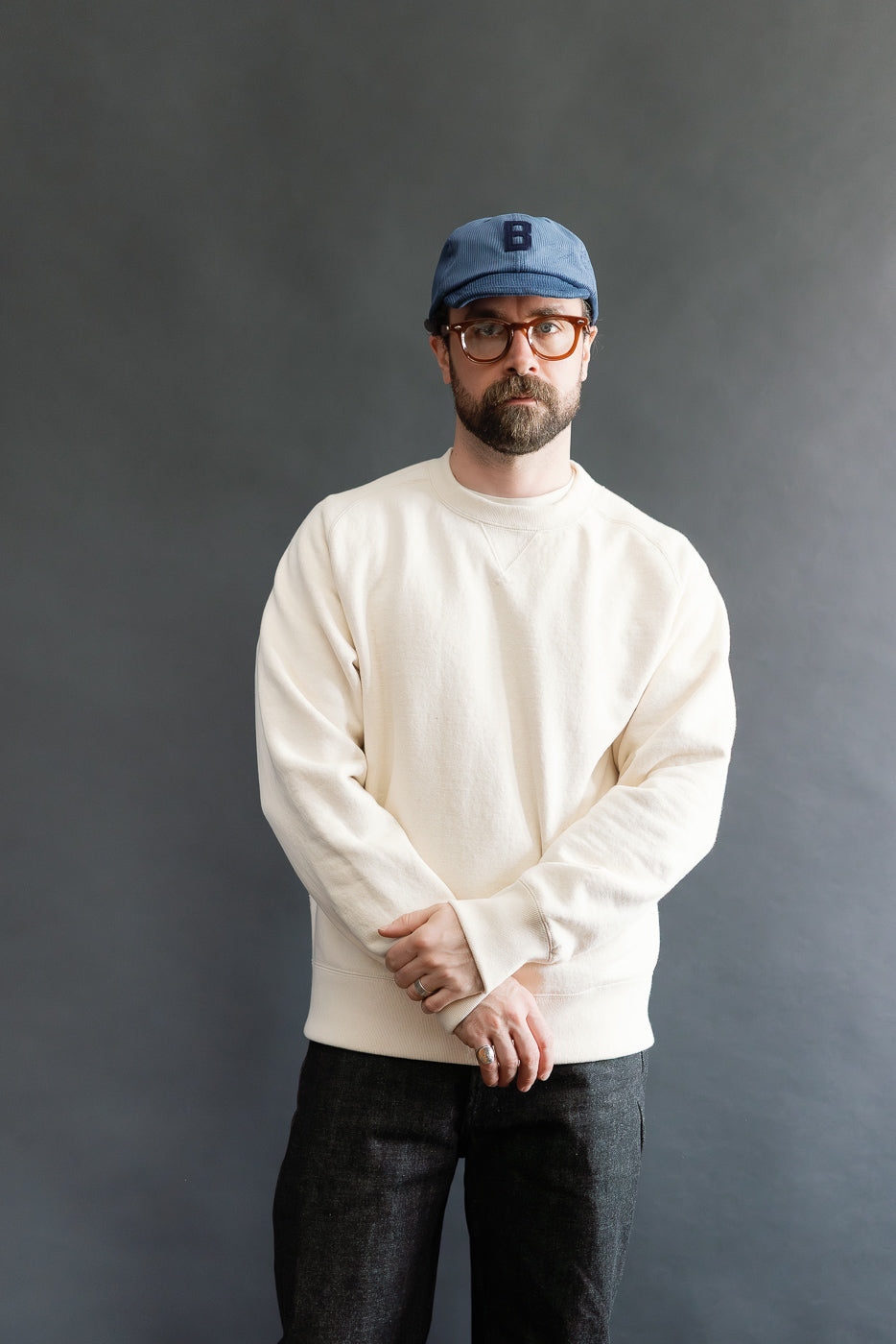 JM7580 - Big Loop Crewneck - 104 Ecru