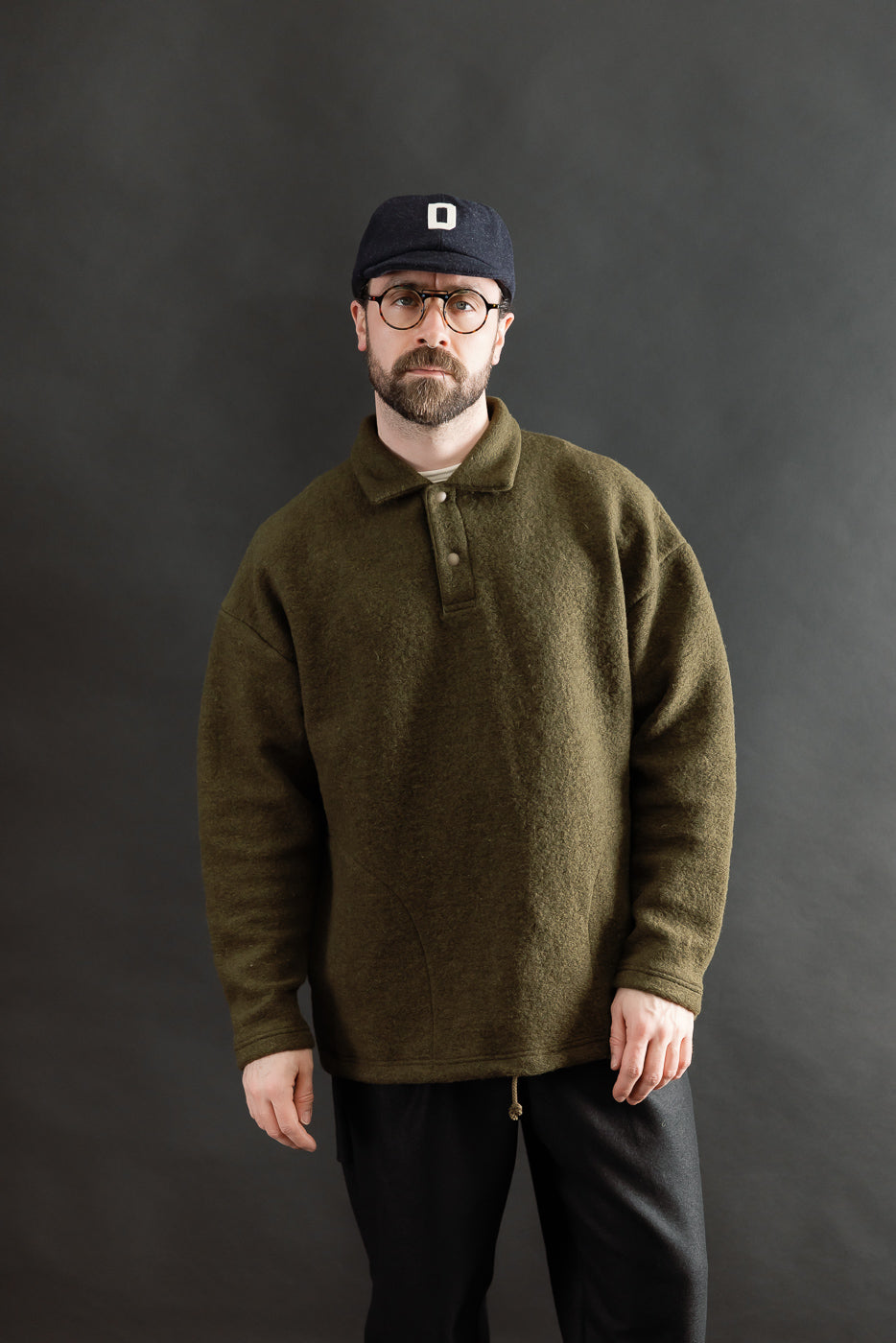 JM7583 - Wool Himo Polo - 320 Olive | Dant