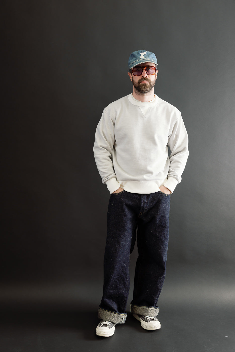 Full body front view of a 5'9