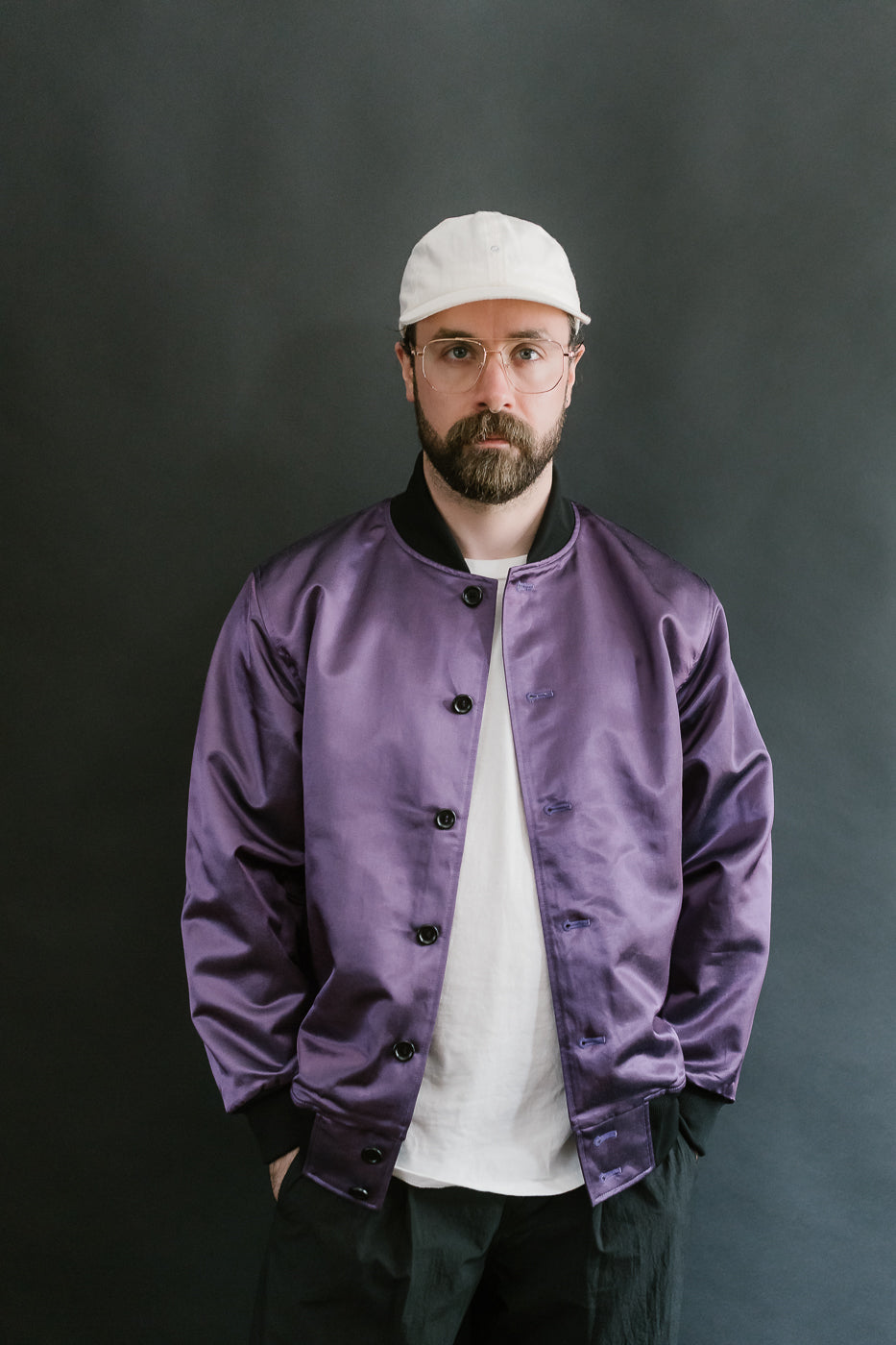 JM8519 - Satin Award Jacket - 55 Purple