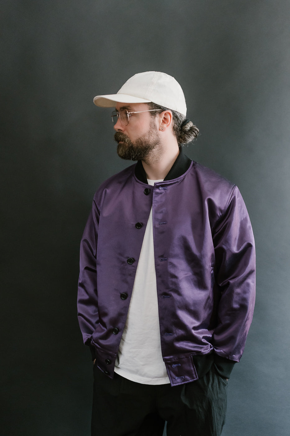 JM8519 - Satin Award Jacket - 55 Purple