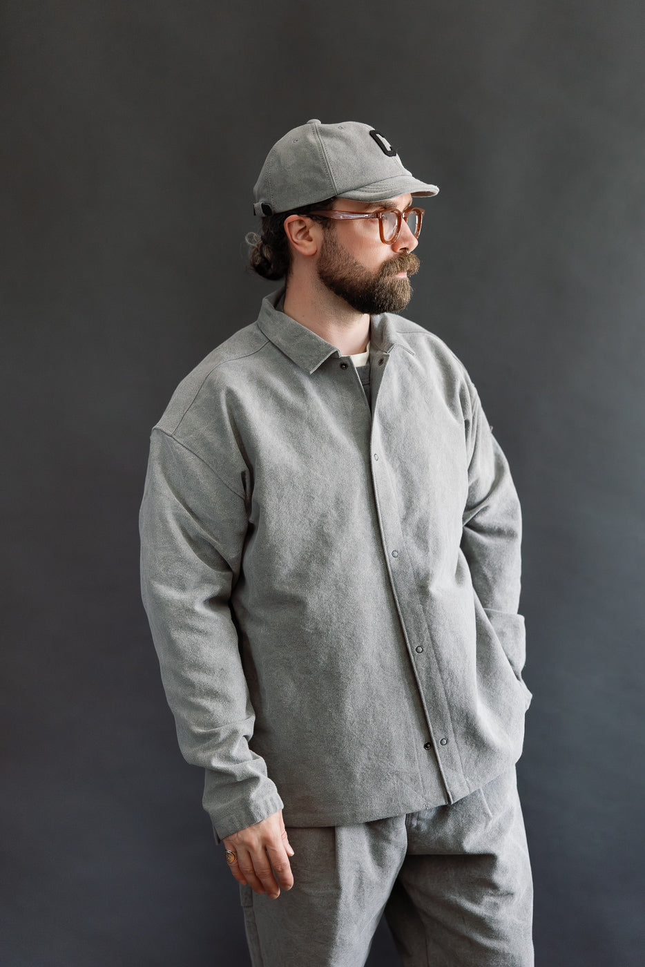 JM8575 - Sumi Coach Shirt - 131 Gray | Dant