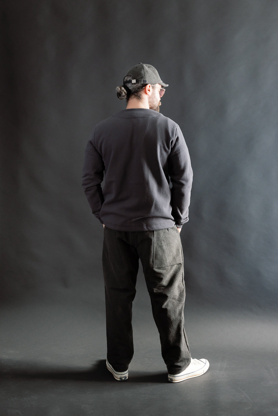 JM8580 - Big Loop Collarless Jacket - 177 Ink Black | Dant