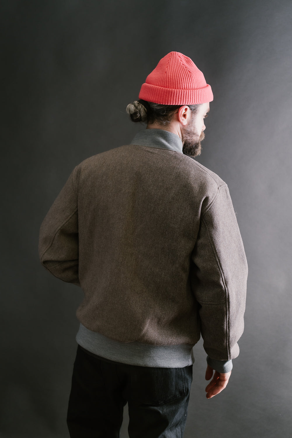 Melton Award Jacket - 38 Sepia