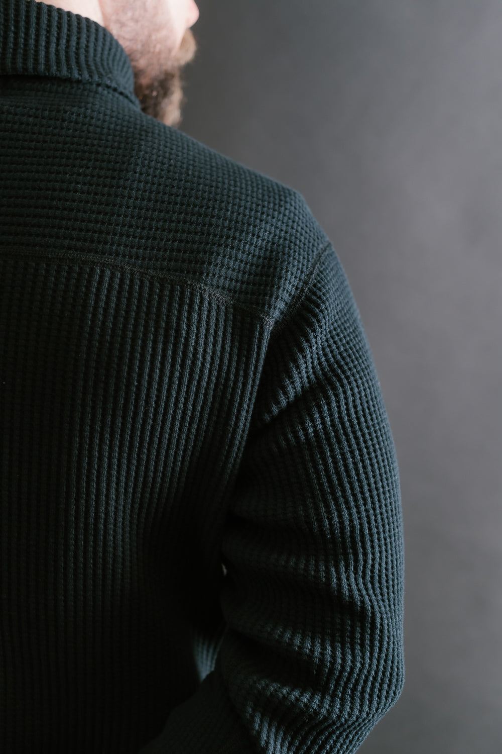 Waffle High-Neck - 07 Black