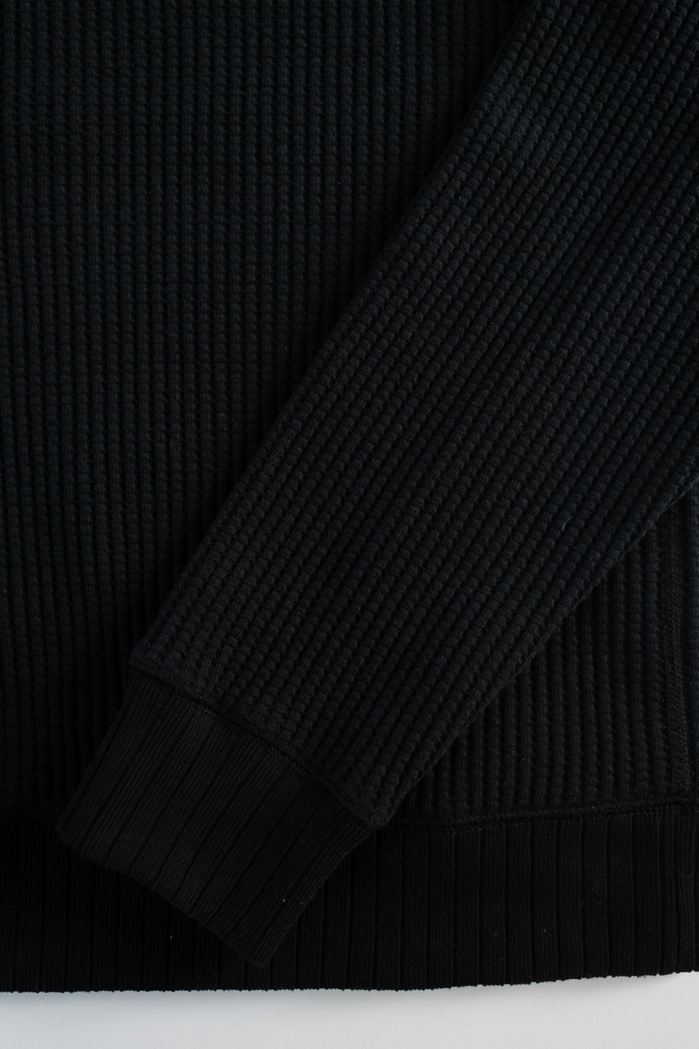 Waffle High-Neck - 07 Black