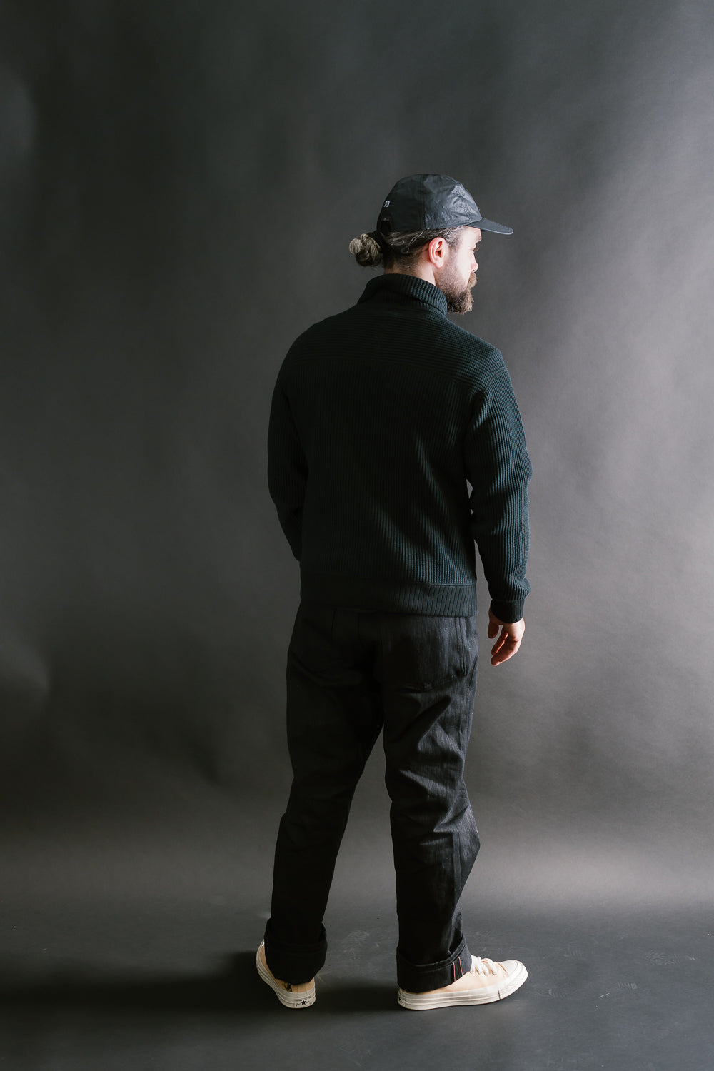 Waffle High-Neck - 07 Black