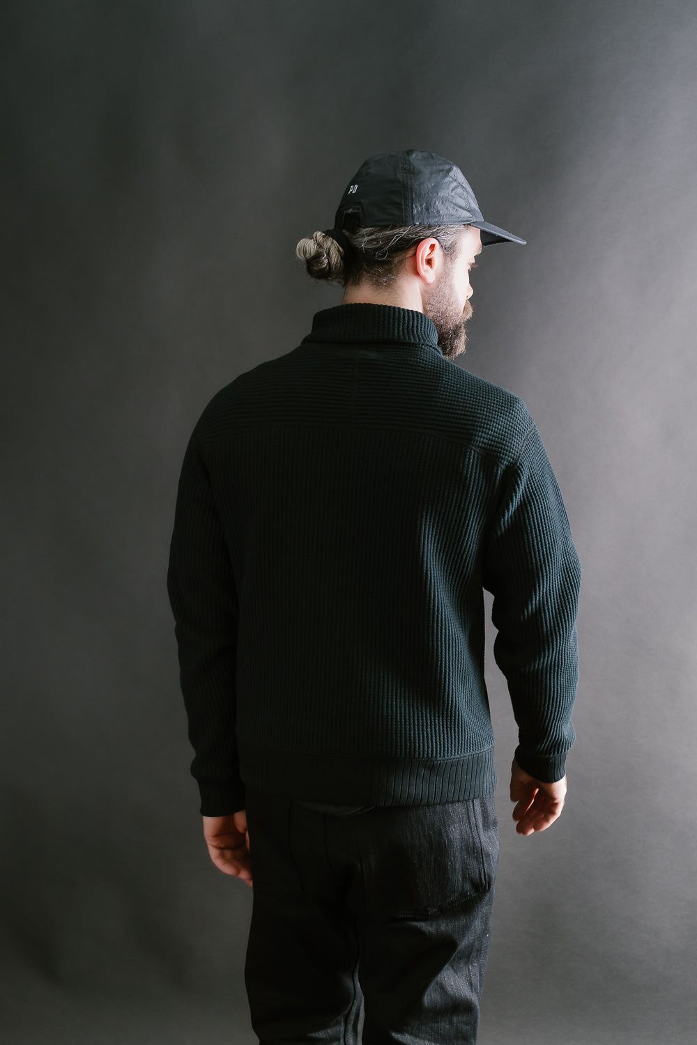 Waffle High-Neck - 07 Black