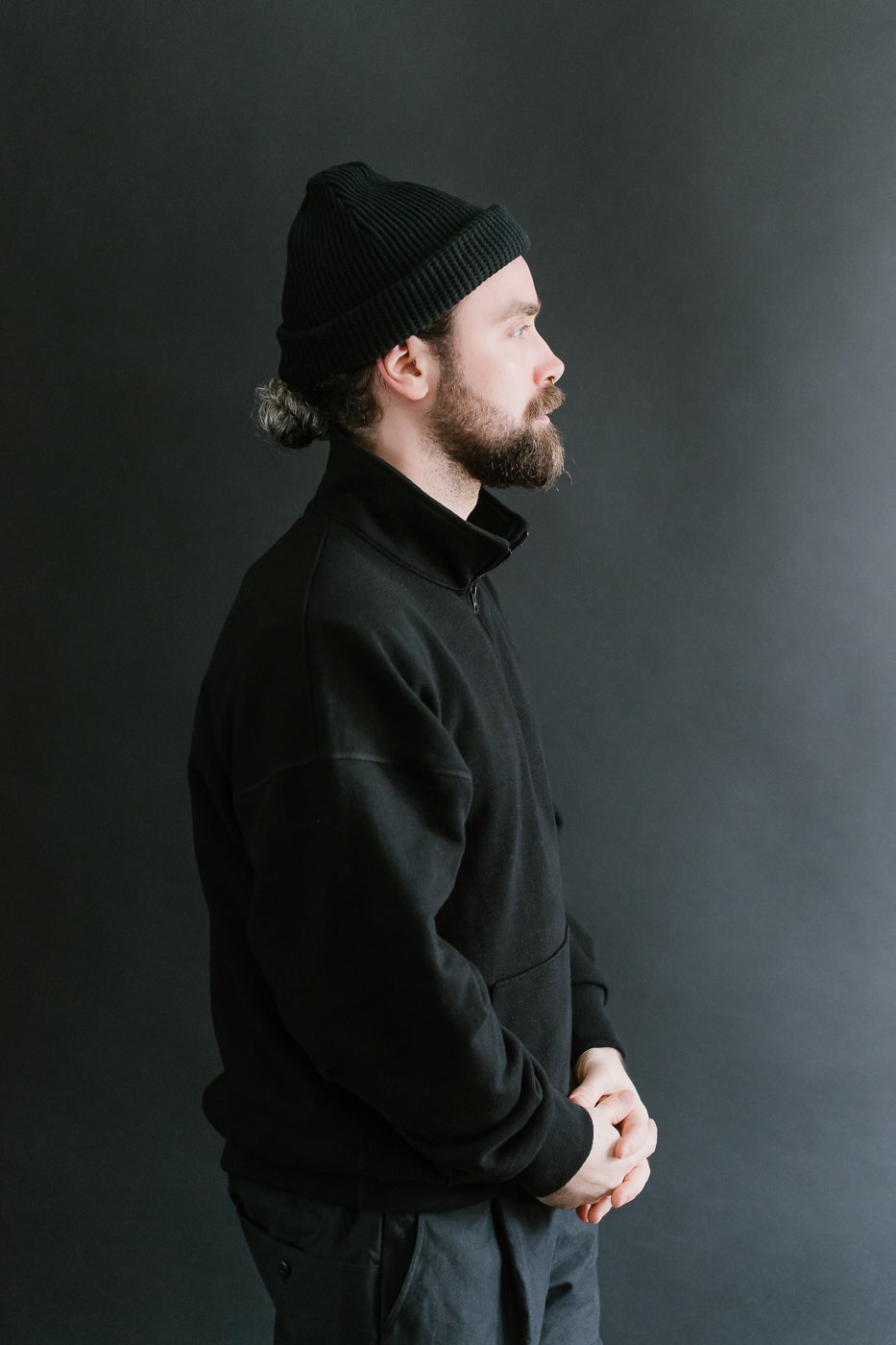 JM6605 - Waffle Knit Cap - 07 Black