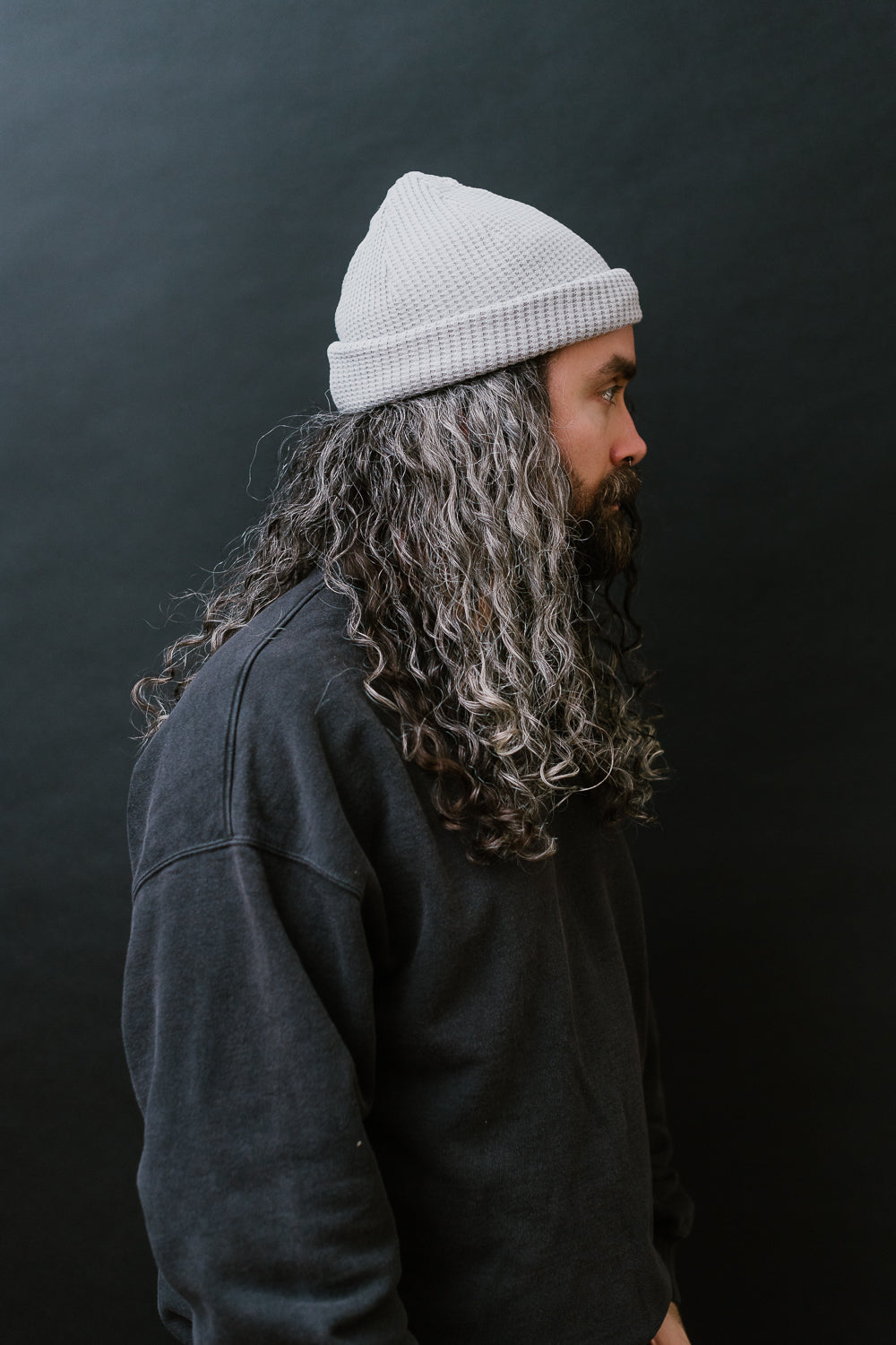 Waffle Knit Cap - 211 Concrete
