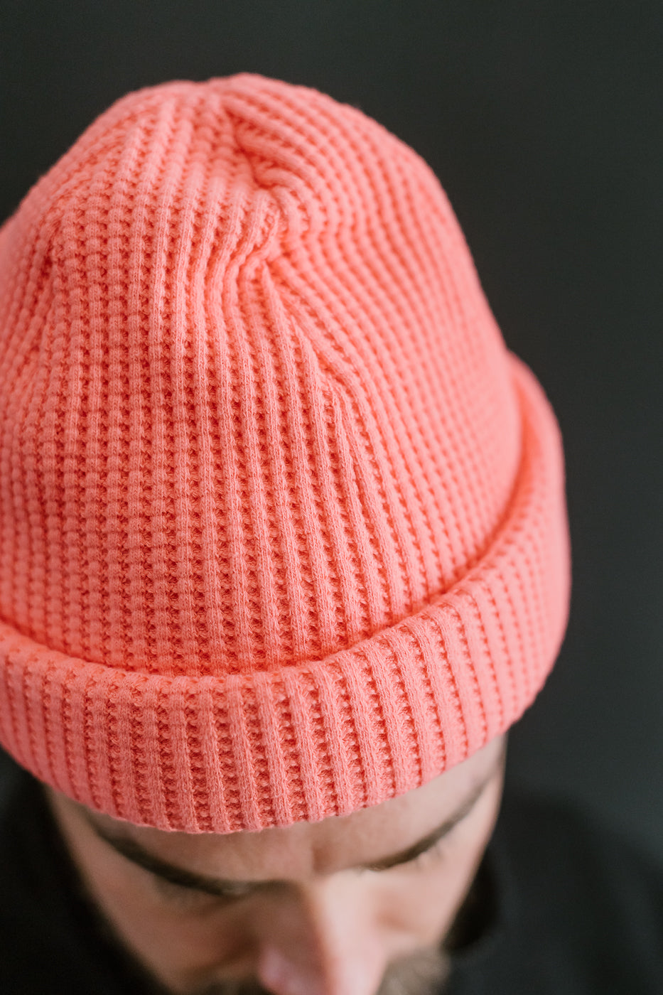 JM6605 - Waffle Knit Cap - 335 Sunrise Pink