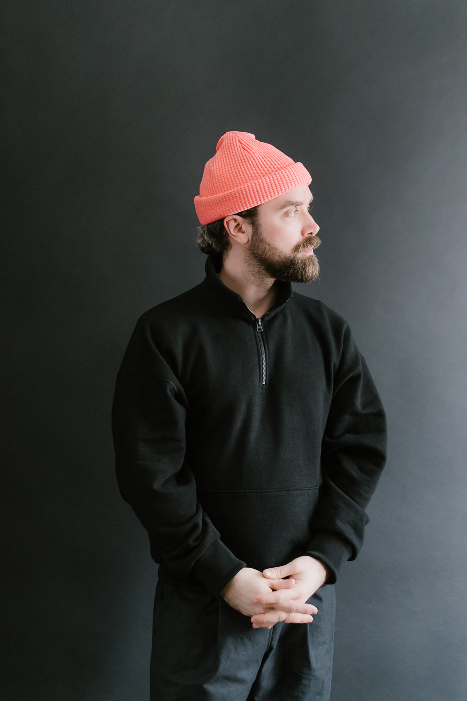 JM6605 - Waffle Knit Cap - 335 Sunrise Pink