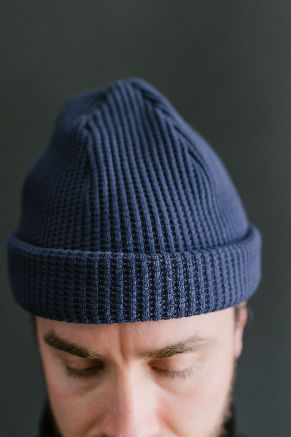 JM6605 - Waffle Knit Cap - 345 Blue Depths