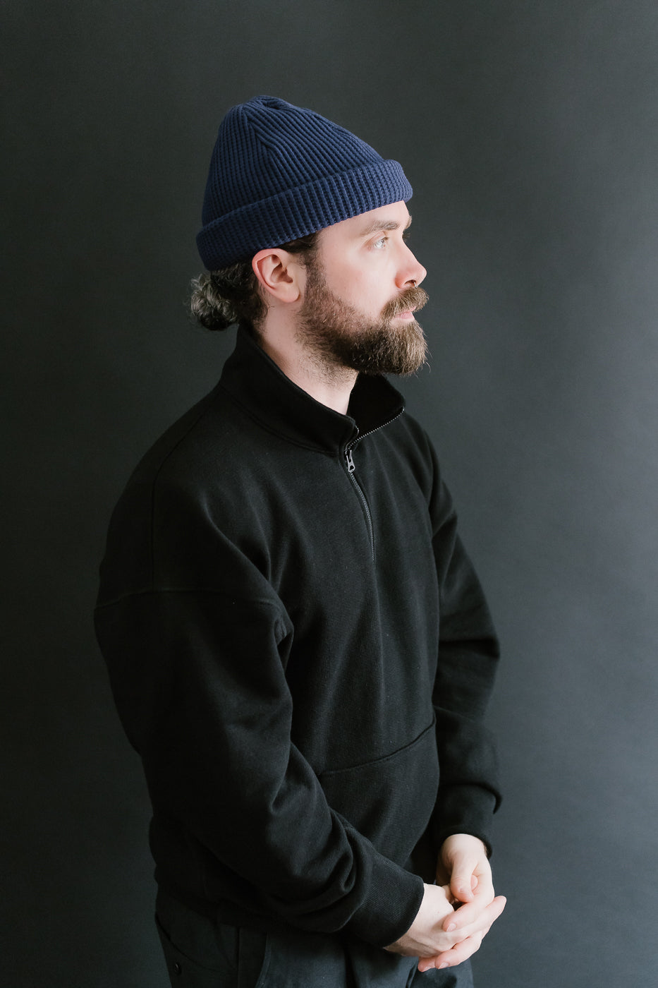 JM6605 - Waffle Knit Cap - 345 Blue Depths