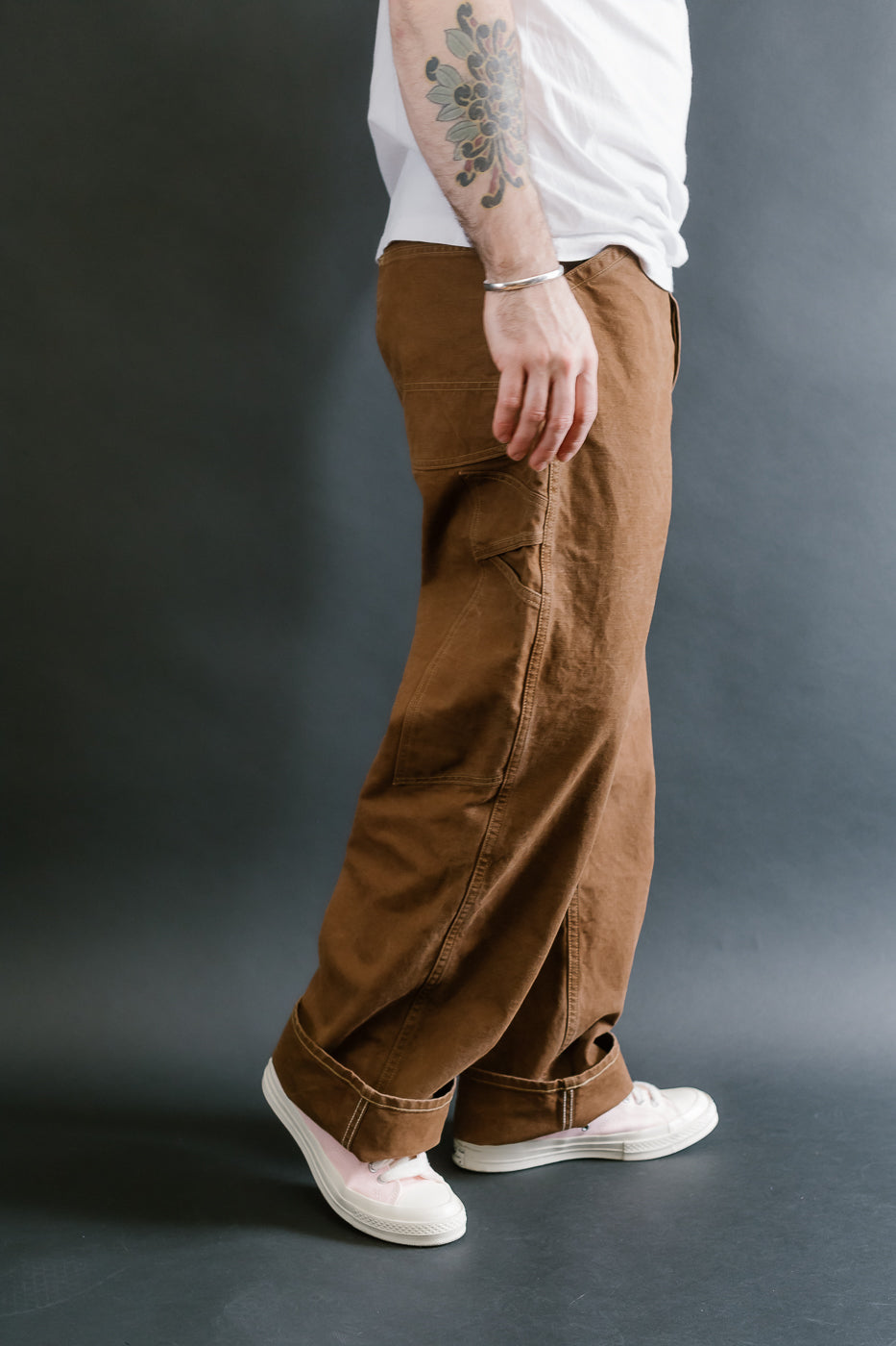 Lot JG-12 - Late 30s Ironworkers Trousers Duck - Brown