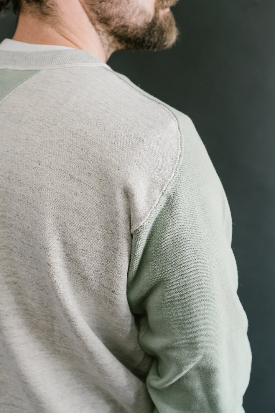 JG-CS20 - Freedom Sweats Crewneck - Oatmeal, Light Green