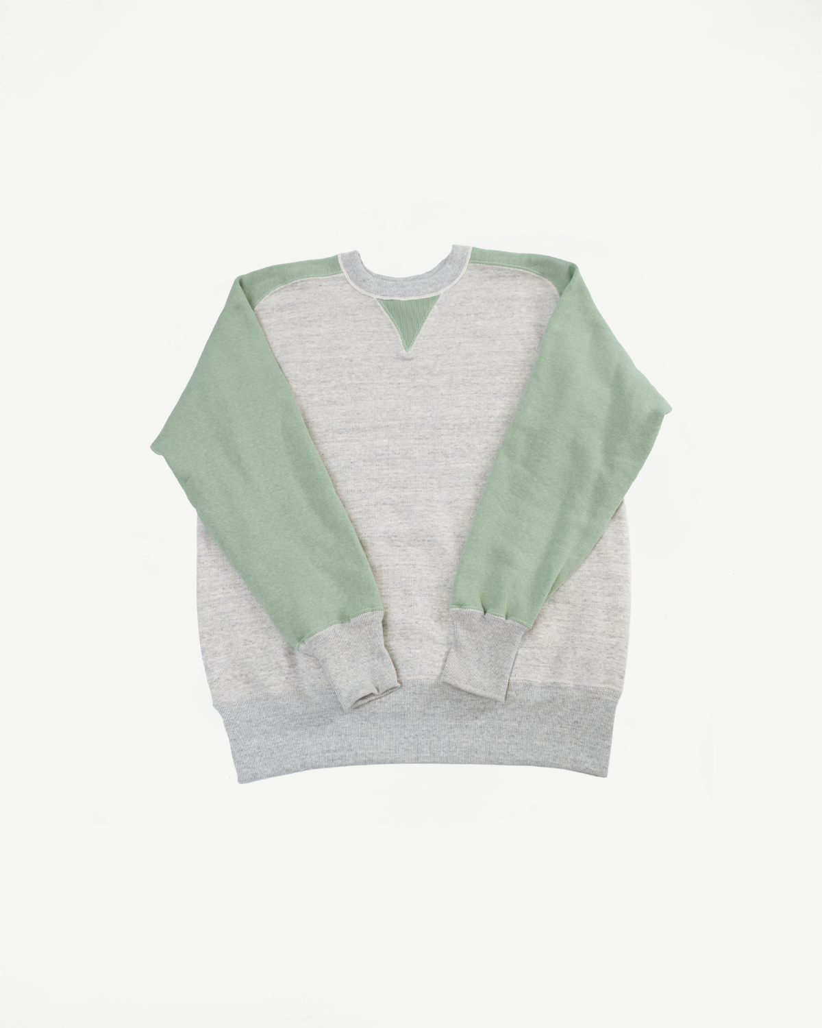 JG-CS20 - Freedom Sweats Crewneck - Oatmeal, Light Green