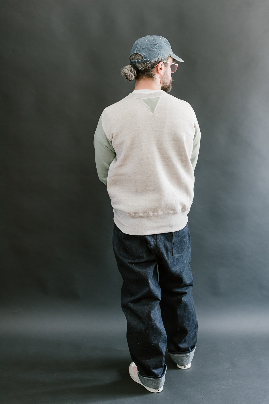 JG-CS20 - Freedom Sweats Crewneck - Oatmeal, Light Green