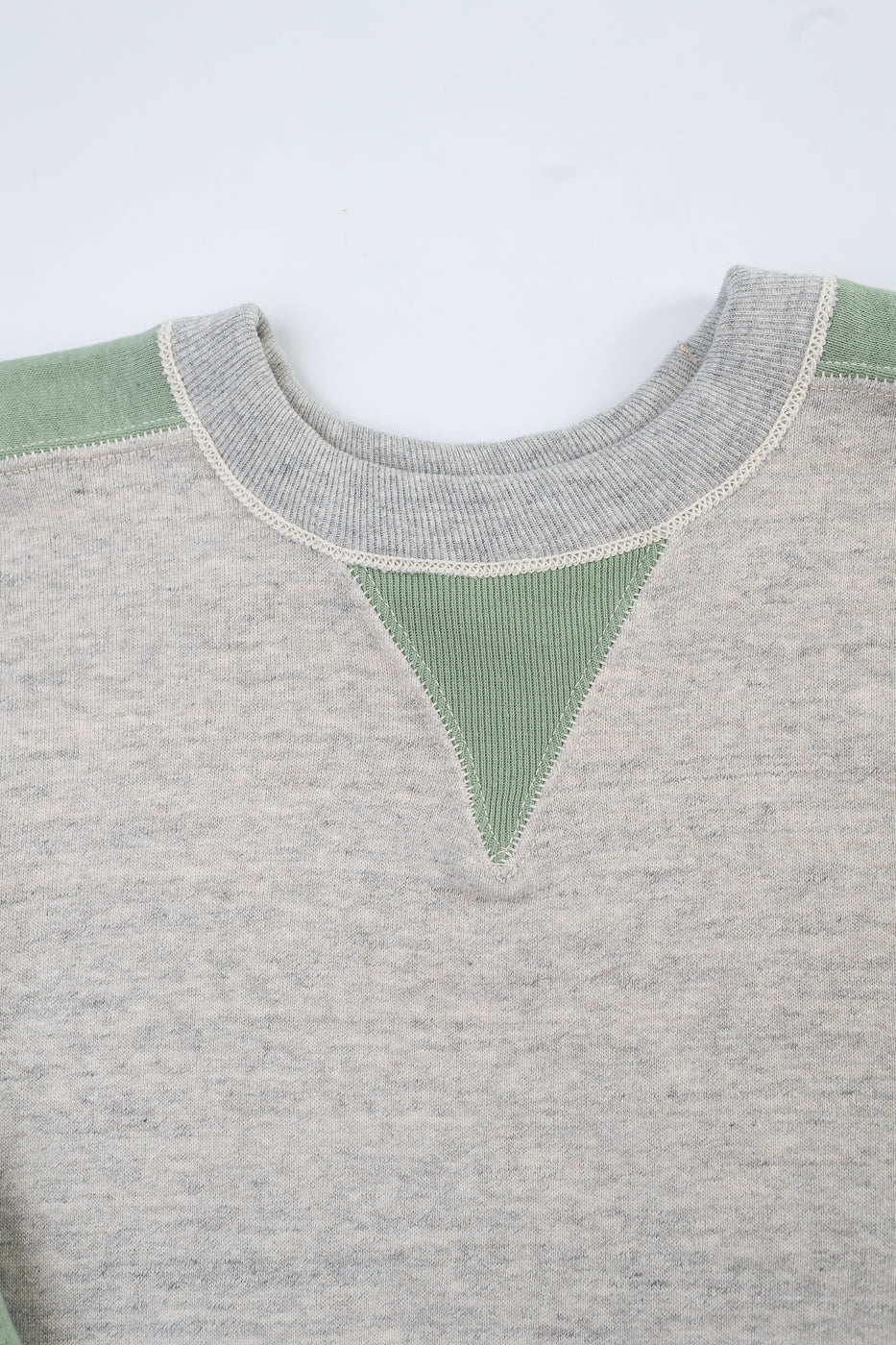 JG-CS20 - Freedom Sweats Crewneck - Oatmeal, Light Green